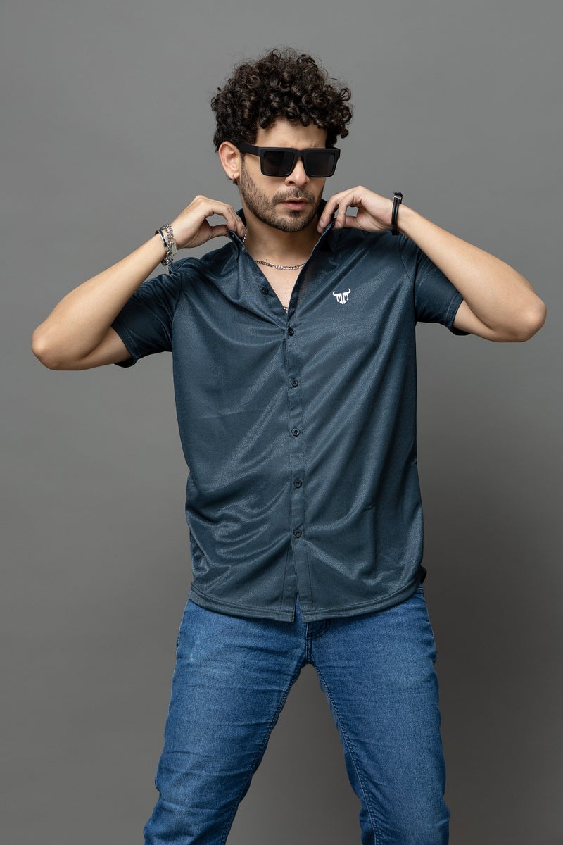 GO DEVIL Midnight Steel Casual Wear Shirt for Men - Image 3